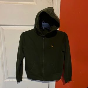 Big Boys Ralph Lauren Sport Green Hoodie SZ: 10/12